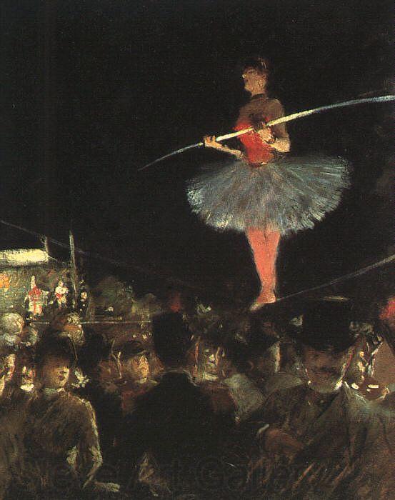 Jean-Louis Forain The Tightrope Walker Norge oil painting art